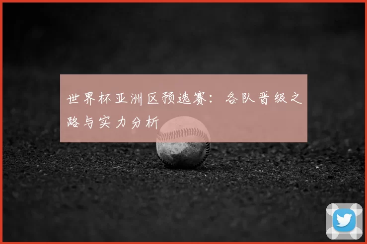 世界杯亚洲区预选赛:各队晋级之路与实力分析
